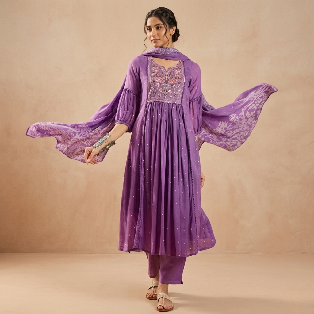 3 Kurta Sets with Dupatta (KS-7)