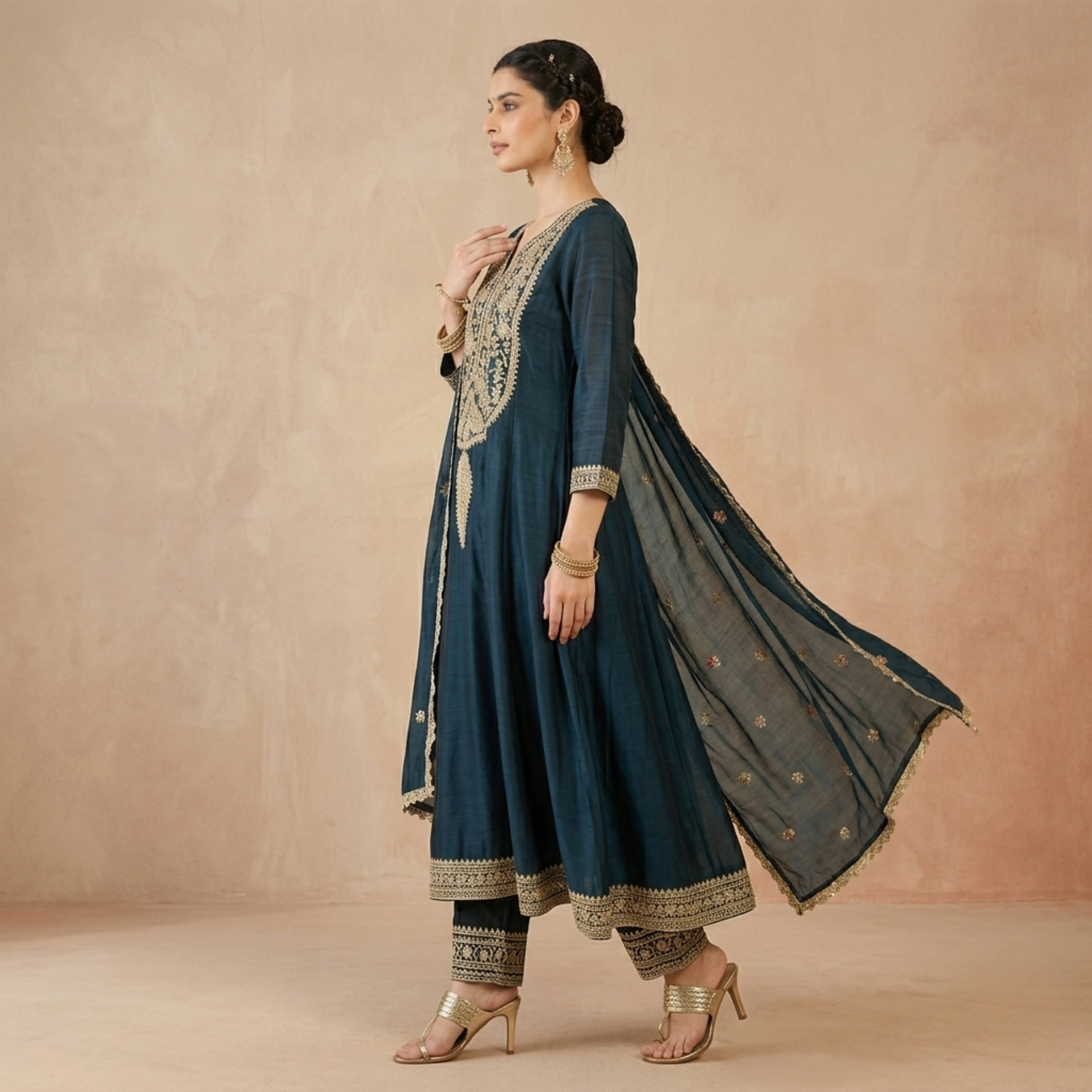 3 Kurta Sets with Dupatta (KS-8)