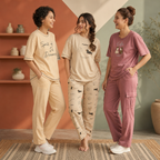 3 Combo T-Shirts With Bottom (T-3)