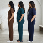 3 Pack T-Shirt With Trousers for Women ( S-3 )