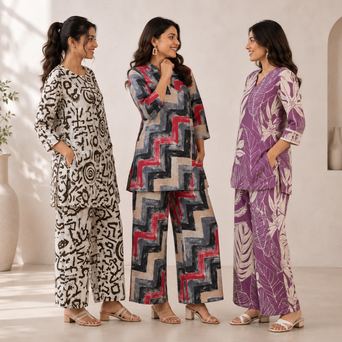 Printed Co-Ord | Casual Ethnic| Cotton Wear (C-3)