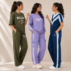 Women's Casual T-Shirt With Trouser Set ( S8 )