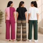 Pack of 3 T-Shirt With Trouser | Cotton ( C3 )