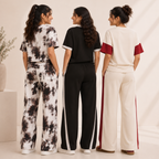 Women's Casual T-Shirt With Trouser Set ( S3 )
