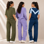 Women's Casual T-Shirt With Trouser Set ( S8 )