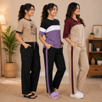 Pack of 3 T-Shirt With Trouser | Cotton ( C8 )