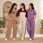 Pack of 3 T-Shirt With Trouser | Cotton ( C10 )