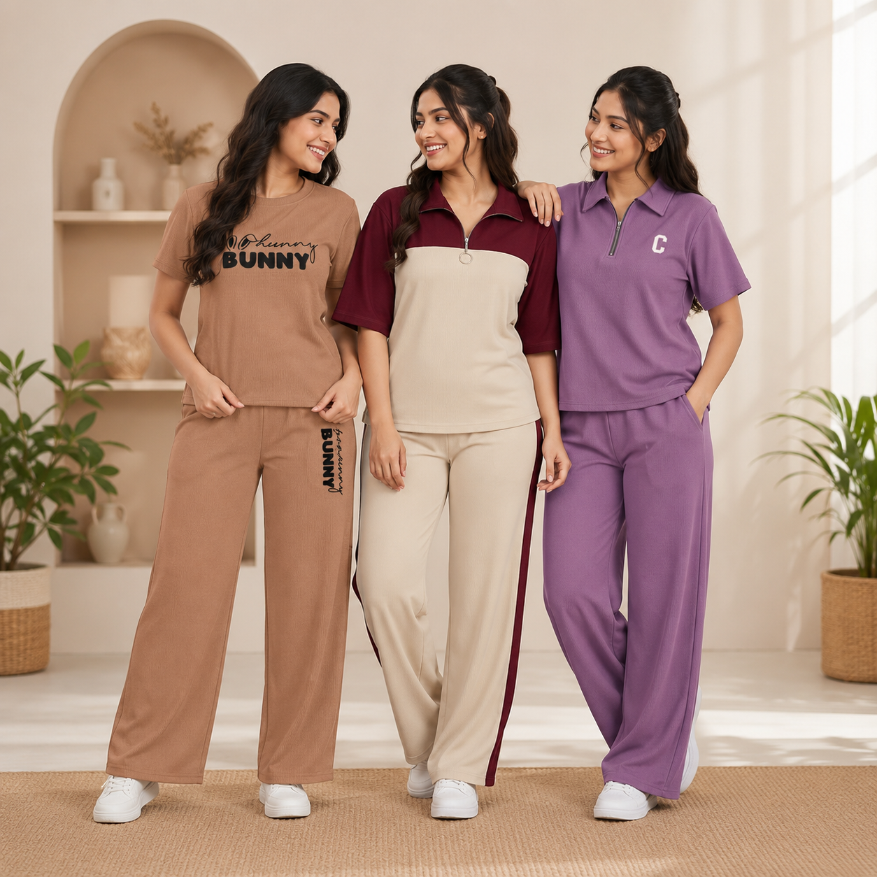 Pack of 3 T-Shirt With Trouser | Cotton ( C10 )