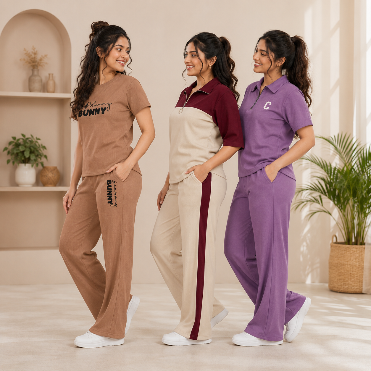 Pack of 3 T-Shirt With Trouser | Cotton ( C10 )