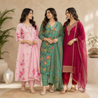 3 Kurta Sets With Dupatta | Ethnic look | (N-7)