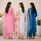 3 Kurta Sets With Dupatta | Ethnic look | (N-6)