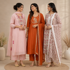 3 Kurta Sets With Dupatta | Ethnic look | (N-3)