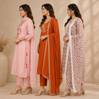 3 Kurta Sets With Dupatta | Ethnic look | (N-3)