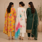 3 Kurta Sets With Dupatta | Ethnic look | (N-8)