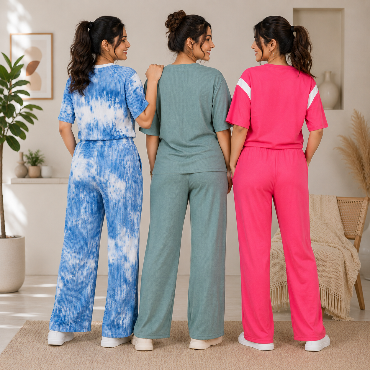 Pack of 3 T-Shirt With Trouser | Cotton ( C9 )