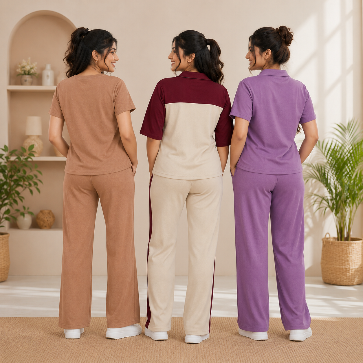 Pack of 3 T-Shirt With Trouser | Cotton ( C10 )